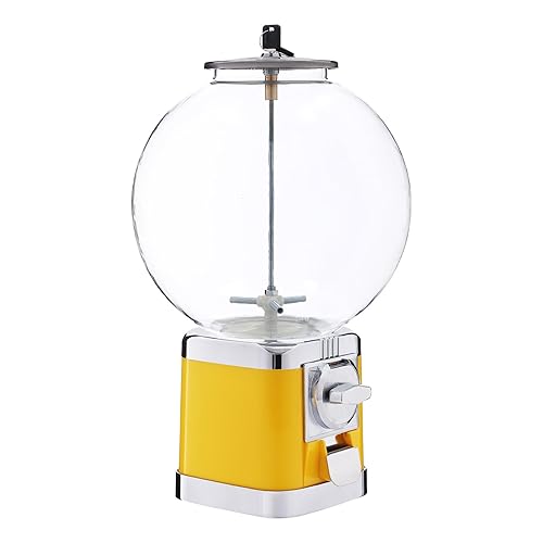 Capsule Vending Machine Candy Machine Dispenser for Business Toy Vending Machine Dispenser Lockable Candy Gumball Dispenser Machine Prize Machine Twister Ball Dispenser (White) - Poueer