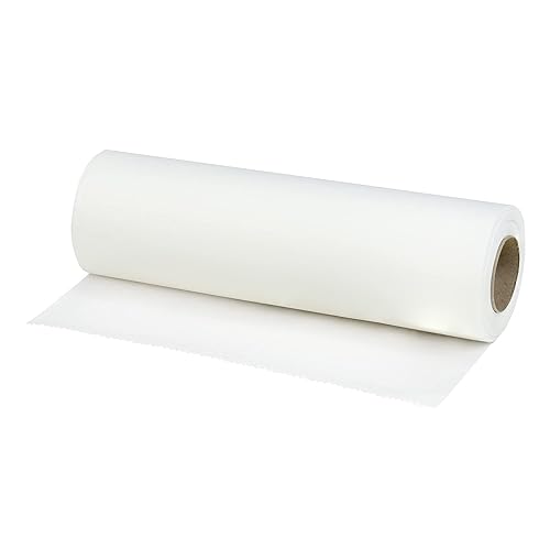 TIDI 980898 Choice Single-Use Chiropractic Headrest Paper Roll, Fluid and Barrier Protection, Absorbent Crepe Paper, White, 8.5' Width, 125' Length, Pack of 25 - Poueer