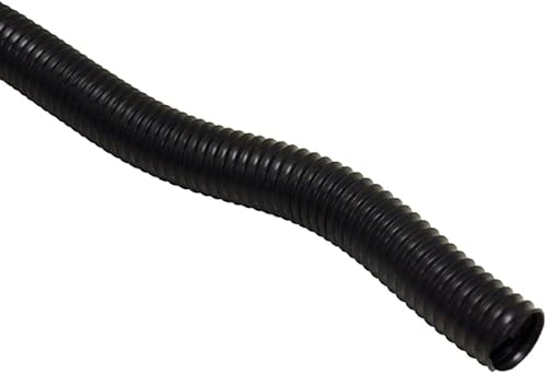 Rubber-Cal PE Flex (Ultra Flexible) Black - Blower Hose - 2' ID x 12.5ft Length Hose (Fully Stretched) - Poueer