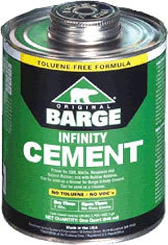 JWONG Barge Infinity Cement All Purpose Clear One Quart - Poueer