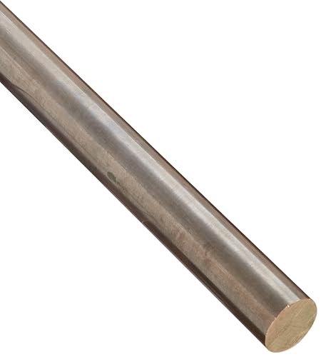 OnlineMetals 655 Bronze Round Bar, Unpolished (Mill) Finish, H04 Temper, ASTM B98, 0.75' Diameter, 36' Length - Poueer