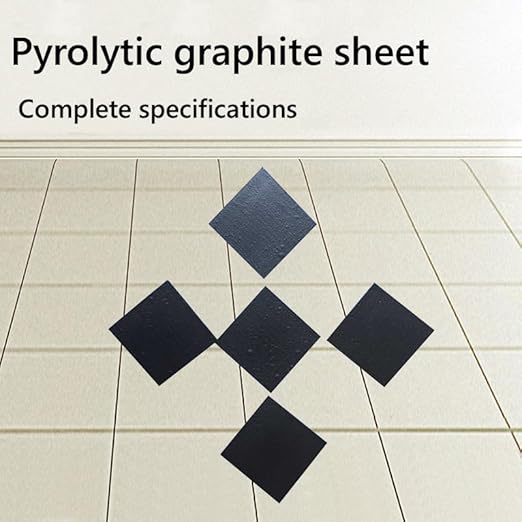 Highly Oriented pyrolytic Graphite Sheet for pyrolytic Graphite Planchet in Magnetic levitation Experiments, Pack of 2, (Thickness: 0.5mm, LxW: 10x10mm) - Poueer