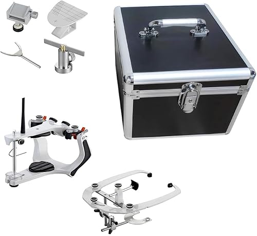US Stock Semi-Adjustable Articulator High Precision Articulator A7 PLUS Type with Facebow Aluminum Box - Poueer