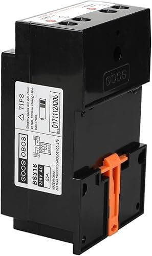 25A 220V Timer Digital din Rail 220V Timer Switch KG316T with 10 Times on/Off per Day/Weekly Set time rang 1min-168H - Poueer