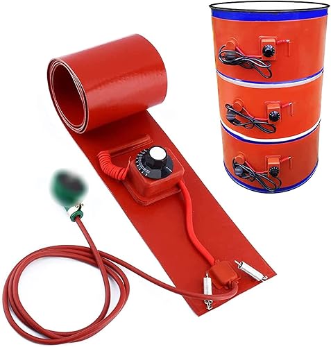 Metal Drum Heater - 55 Gallon Barrel Band Heater Pail Heater with Adjustable Thermostat (Size : 100L 120 * 25CM) - Poueer