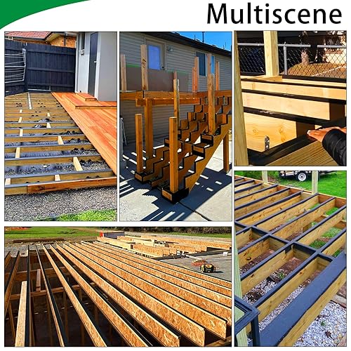 Butyl Joist Deck Tape, 2' X 50' Deck Joist Tape Waterproof Flashing Tape, Weather Resistance Self-Adhesive Joist Tape Decking for Deck Joist Beams Protection(12 Rolls) - Poueer