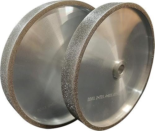 VMTW 8X1 inch CBN Grinding Wheel Set 80 Grit & 180 Grit High Speed Steel Tools - Poueer