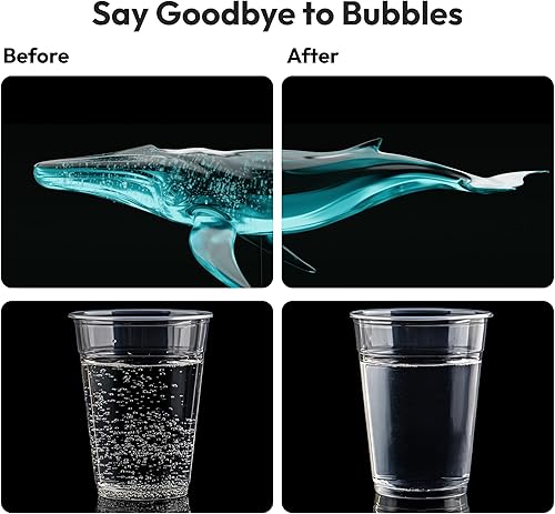 Resiners Resin Bubble Remover Airless Pro, 3 Min Remove 99.99% Bubbles, 99kPa Vacuum Chamber (20L/min), 3.2L Big Capacity for All Epoxy Resin,UV Resin,Silicone,Art Crafts,Jewelry Making (Patented) - Poueer