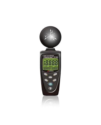 HF-B3G Triple Axis HF RF EMF Meter Analyzer and Detector + Aluminium Case & Calibration Certificate: 50MHz - 3.5GHz Measuring EMF from Cell Phones Smart Meters Cell Towers - Poueer