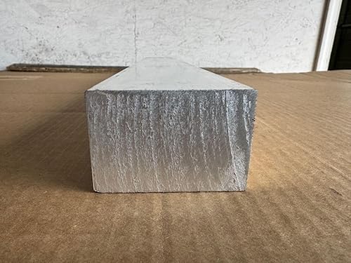 2' x 3' Aluminum Bar, 6061 Aluminum, Solid Bar Stock, Pick Your Length (Aluminum, 10 INCH) - Poueer