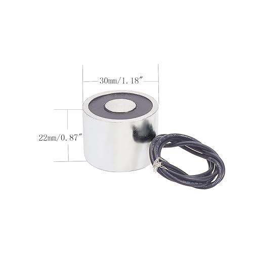 Heyiarbeit 12V DC 1500N Electric Lifting Magnet Electromagnet Solenoid Lift Holding 80mmx38mm - Poueer