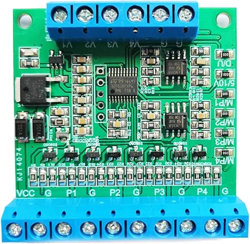 4-Channel PWM to 0-5v Converter Module 10 Hz to 3KHz PWM to 0-10V Voltage Signal Conditioner (Size : 0-5v Converter Module) - Poueer