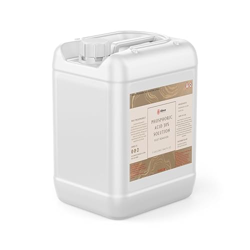 Phosphoric Acid 30% - 4 Gallon Case - Industrial-Grade Acidifier & Rust Remover - Effective Cleaning Agent & pH Adjuster - Poueer
