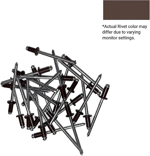 EAGLE 1: Stainless steel Rivets 1/8' x 1/4' (#43) (250, Light Stone) - Poueer