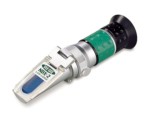 Vee Gee Scientific NDX-2 Handheld Refractometer, with Refractive Index Scale, 1.435-1.520, +/-0.001 Accuracy, 0.001 Resolution - Poueer