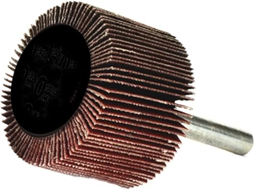 11139Z56 Mounted Shank Flap Wheels, 180 Grit, 3/4-Inch x 3/4-Inch x 1/4-Inch, 10-Pack - Poueer