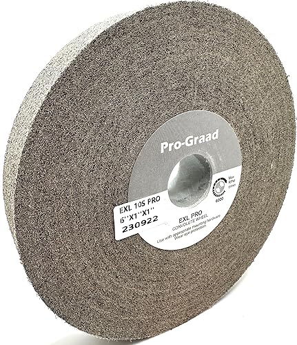 EXL PRO Convolute Deburring Polishing Wheel - 6' x 1' x 1' 10S Fine Silicon Carbide - Professional Grade - Metal Deburring, Finishing and Polishing Wheel - (1 Pack) - Poueer
