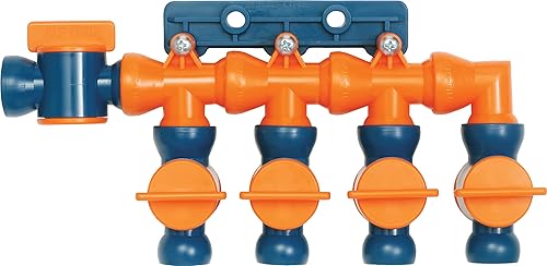 Loc-Line Coolant Hose Component, Acetal Copolymer, 6 Piece Total Flow Control Manifold Kit, 1/2' Hose ID - Poueer