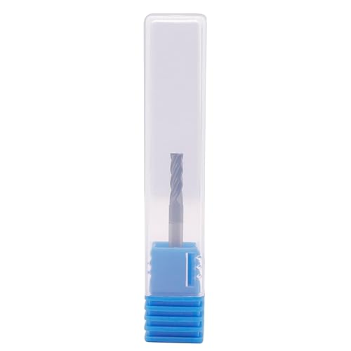 BestParts High Performance 5pcs 7/16' Solid Carbide Square End Mills, AlTiN Coated, 4 Flute, 30 Degree Helix, 7/16' Cutting Diameter, 7/16' Shank Diameter, 1' Length of Cut, 2-3/4' Overall Length - Poueer
