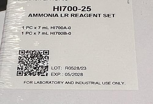 Ammonia Low Range Reagent Set HI700-25, for use with HI700 Ammonia Checker (Checker is NOT Included) - Poueer