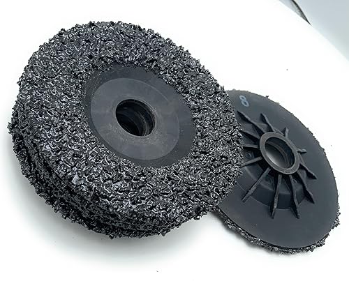 SIGNI 5 Pack SiC Plastic Back Grinding Wheel for Granite/Marble/Concrete and Glasses (4.5 INCH, 8 GRIT) - Poueer