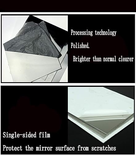 304 Stainless Steel Sheet,Mirror Surface Polishing Finish, Metal raw Materials-300X300MM Thick:2mm - Poueer