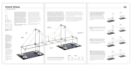 Mola Structural Kit 3 | Magnetic Modular Kit for Engineering and Architecture Education | 205 Pieces + Practical Guide - Poueer