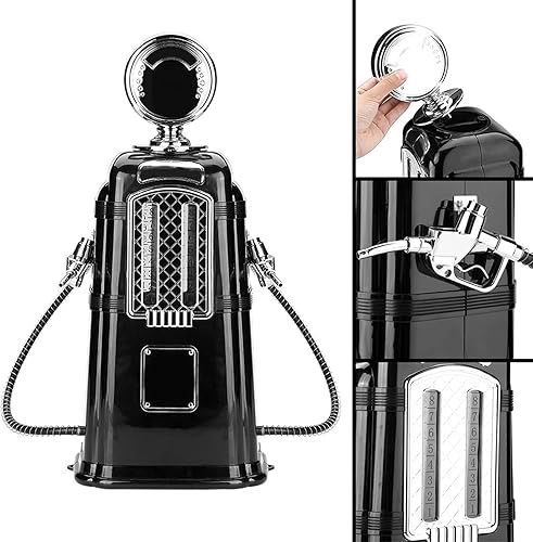 Beverage Pump Dispenser, 1000cc Double Guns Wine Beverage Pump Liquor Alcohol Beer Dispenser Beer Pump(black) (Black) - Poueer