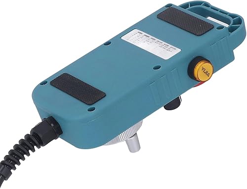 CNC Handwheel, 100PPR CNC Electronic Handwheel with Emergency Stop Button, 4 Axes CNC Handwheel Controller Manual Pulse Generator - Poueer