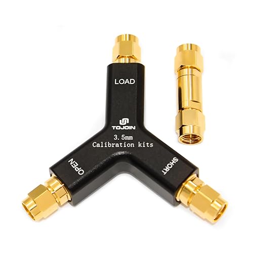 TOJOIN 3.5mm-K Calibrator CalKit with Standard, Compatible with 85033E Standard Mechanical Calibration kit, DC to 9 GHz, Calibration Torque 0.9N/m, with a SMA Female to Female straightthrough Adapter - Poueer