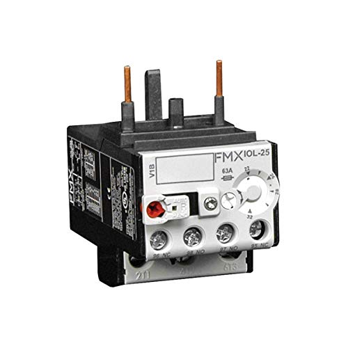 FMX Bimetallic Thermal Overload Relay, 2 Pole (Single-Phase), 15-23A Current Range, Class 10, Screw Clamp Terminal - Poueer