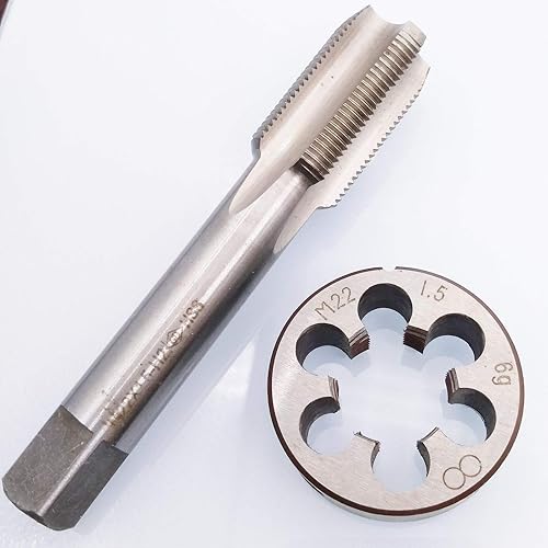 HSS M22 x 1.5mm Tap and M22 x 1.5mm Die Metric Thread Right Hand - Poueer