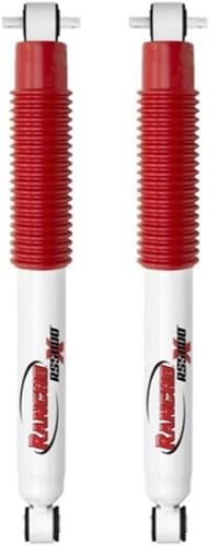 RS5000X Series Set of Front & Rear Shocks fits 1997 2006 Wrangler TJ with 2.5' Lift - Accommodates Larger Wheels - Includes TrendsAuto Decal - Poueer