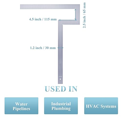 Flange Angle Heavy Duty Square Carbon Steel Tool to Measure a Flange Angle of Squareness Water Pipelines System Measuring Tool - Poueer