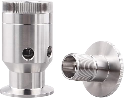 DERNORD Sanitary Adjustable Pressure Vacuum Relief Valve Safety Valve SS304 1.5” Tri-Clamp - Poueer