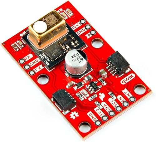 SparkFun Photoacoustic Spectroscopy CO2 Sensor - PASCO2V01, IR emitter (Qwiic) Photoacoustic Spectroscopy Measurement System, Integrated Microcontroller, Dimensions: 1in. x 1.6in - Poueer