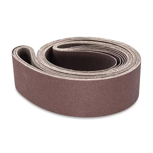 6 inch x 123 inch, 80 Grit, KK752X (General Grade), X-Weight, Aluminum Oxide (A/O), Abrasive Sanding Belts, 10-Pak - Poueer