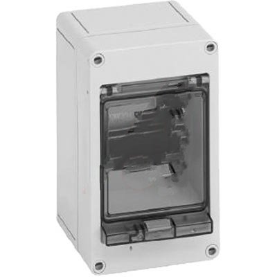 Corp. 542-504 Enclosure; Box-Lid; Polycarbonate; Gray; 7.09x4.33x4.33 In; IP65; NEMA 4X; EK Series - Poueer