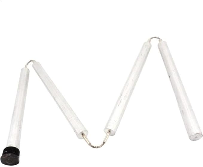 42' Blue Lightning Aluminum/Zinc Anode Rod, Hex Plug, Flexible (4 sections) - Poueer