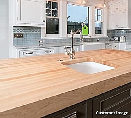 1.5' x 18' x 36' Birch Table/Counter/Island Top ** see all Edge options ** (Sharp edges (no routing)) - Poueer