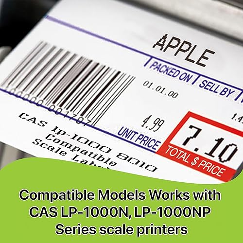 Thermal Head Printer Replacement Part Compatible with CAS LP-1000N, LP-1000NP, LP1000N Bench and Pole Series Scale, Weight Printing Clear Labels - Poueer