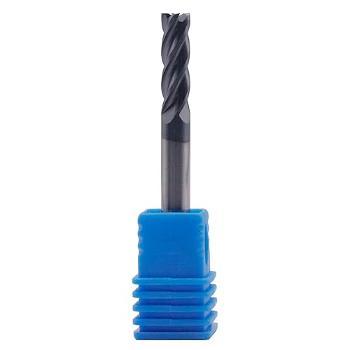 BestParts High Performance 5pcs 7/16' Solid Carbide Square End Mills, AlTiN Coated, 4 Flute, 30 Degree Helix, 7/16' Cutting Diameter, 7/16' Shank Diameter, 1' Length of Cut, 2-3/4' Overall Length - Poueer