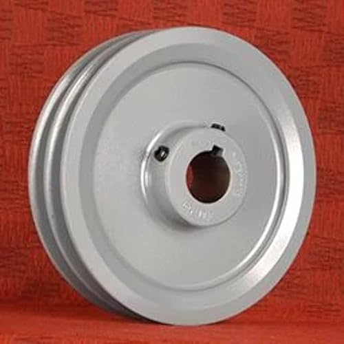 2.75' Cast Iron 1' Shaft Pulley Sheave 2 Groove V Style A Belt 4L New Single - Poueer