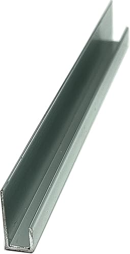 CRL Brite Anodized Aluminum 3/16' 'J Channel - 12 ft Long - Poueer