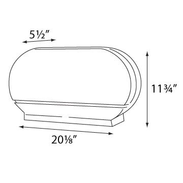 Palmer Fixture RD0027-01 Twin Jumbo Tissue Dispenser with 33/8' Core, Dark Translucent - Poueer
