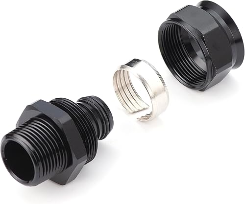3/4 inch Tubing Fitting Set, 3/4' Equal Elbow Fitting and 3/4' Straight Fitting with 3/4' Male NPT Thread for 3/4'(25mm OD) Tubing - Poueer