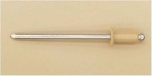 EAGLE 1: Stainless steel Rivets 1/8' x 1/4' (#43) (250, Light Stone) - Poueer