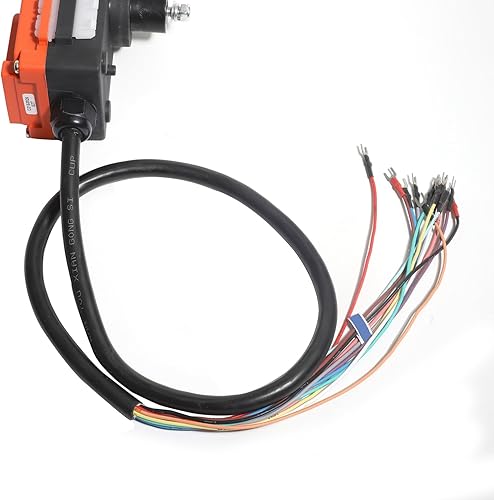 Industrial Channel F21-E1 Transmitter (2 Transmitters + DC 12V Receiver) Hoist Crane Wireless Remote Control Double 8 Buttons Electric Switch Operating Frequency Electric Lift Push - Poueer