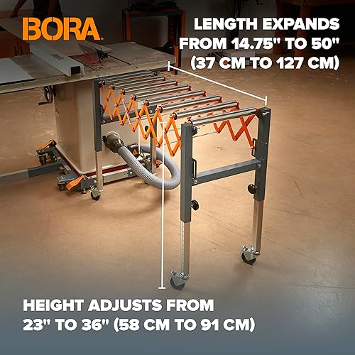 Bora Portamate PM-2700 Adjustable Conveyor Roller - Poueer
