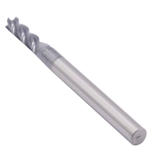 BestParts High Performance 5pcs 7/16' Solid Carbide Square End Mills, AlTiN Coated, 4 Flute, 30 Degree Helix, 7/16' Cutting Diameter, 7/16' Shank Diameter, 1' Length of Cut, 2-3/4' Overall Length - Poueer